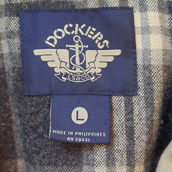 Dockers Men's Tan Barn Coat 100% Cotton Shell Size Large - Picture 4 of 10